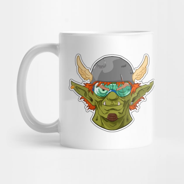 Smiling orc sticker by LeCoinDeFrederic